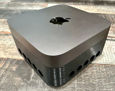 Mac Mini 2018 Cooling Stand Noctua NF-S12A Quiet Fan + SSD Bay Base Bracket Hub
