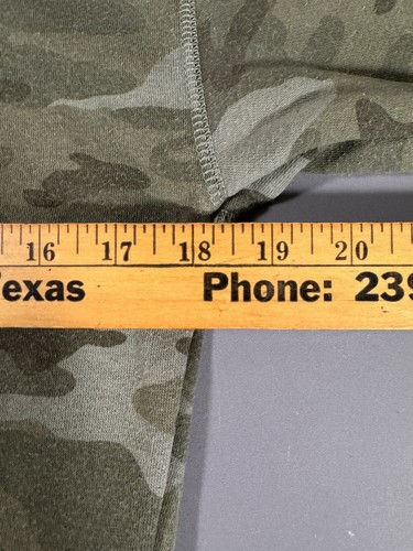 Gap Camo Hoodie Kids Size MEDIUM (8) Fleece Sweatshirt Green Kangaroo Pouch - Picture 12 of 14