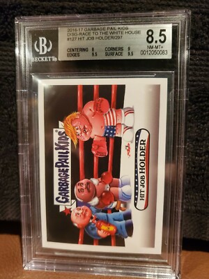 2016 Garbage Pail Kids Hit Job Holder BGS 8.5 NM-MT+ Sticker 297 Made