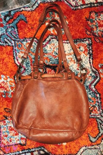 Vera Pelle Made In Italy Leather Bag Crossbody Purse Shoulder Bag Soft Boho Vtg - Picture 3 of 8