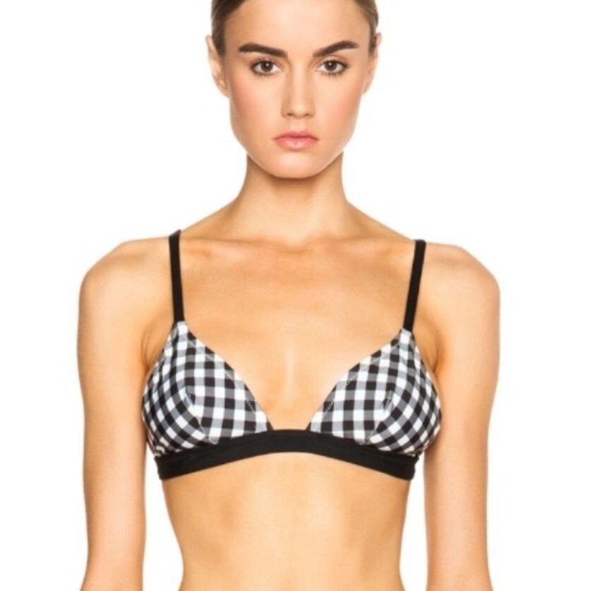 Solid & Striped Gingham Bikini Top - Extra Small - image 1