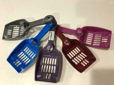 2x Cat Litter Scooper Light Plastic Sifter Clump Cleaner Shovels with hook