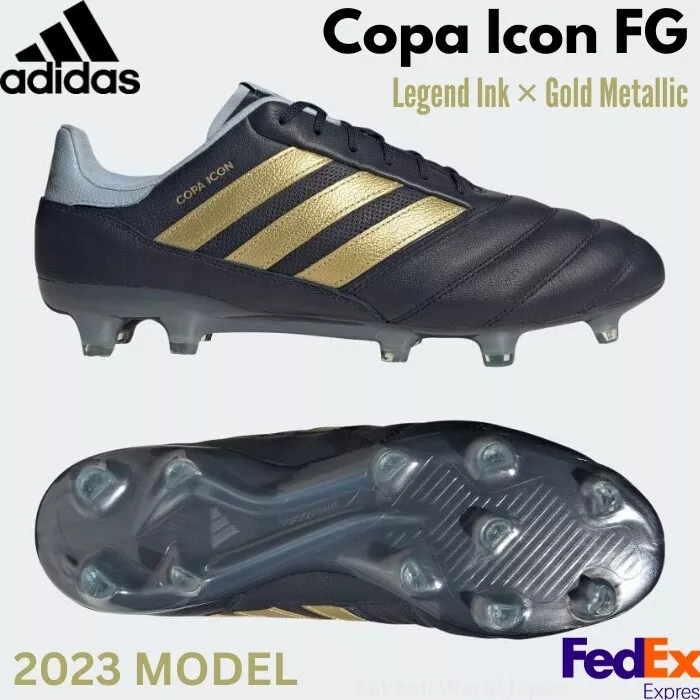 adidas Soccer Cleats COPA ICON FG Legend Ink/Gold Metallic GZ2528