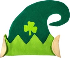 St. Patrick'S/Patty"s Day Leprechaun Elf Party Hat, Green/Beige, One Size,