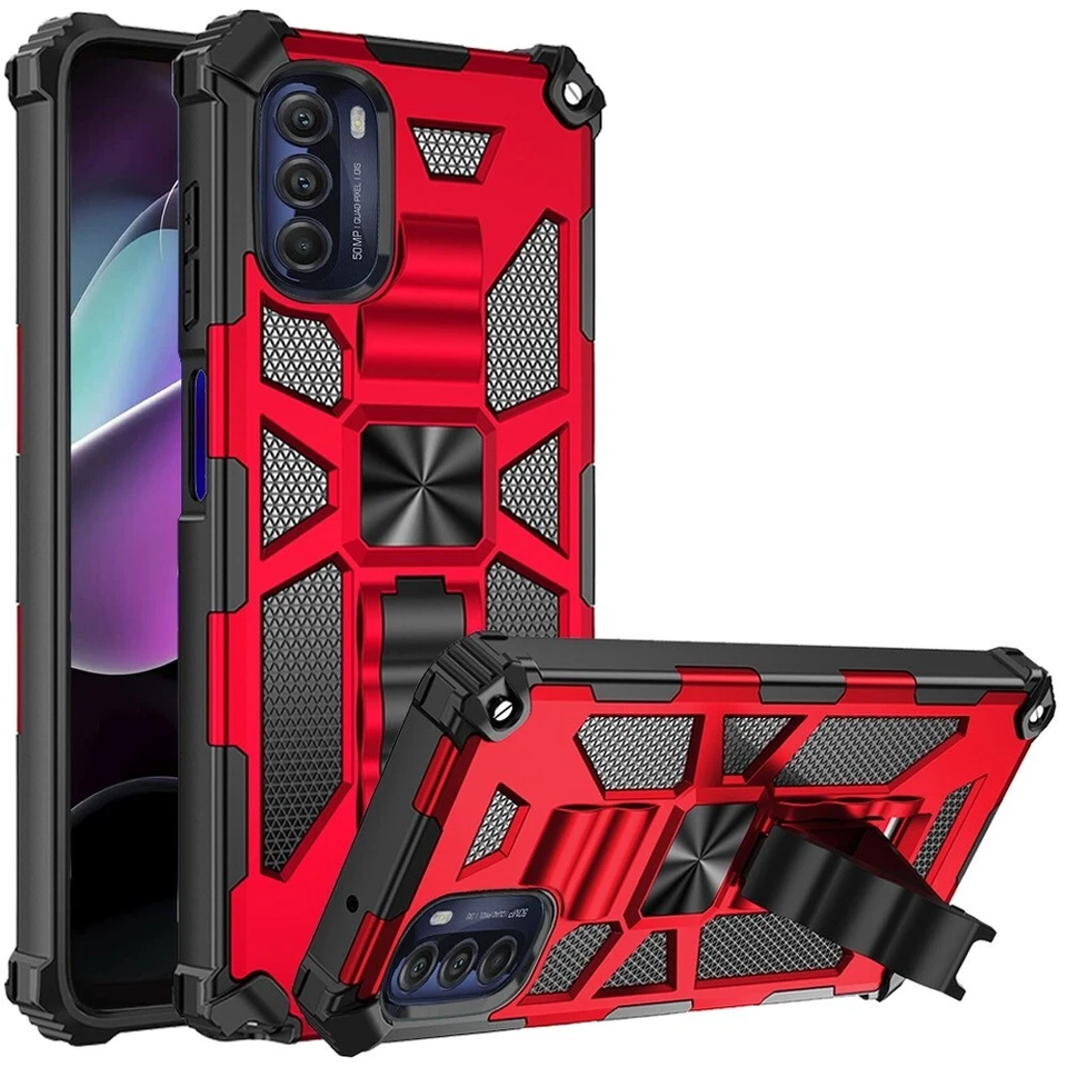 Funda para Motorola Moto G 5G 2022 Cuerpo Completo Soporte Cubierta + Cristal Templado Foto 3 de 4