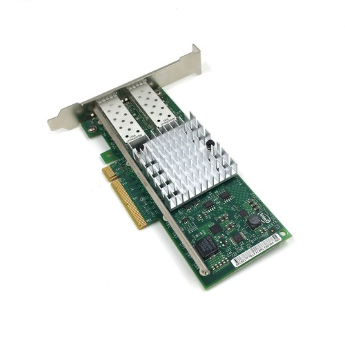 X520-DA2 INTEL 10GB DUAL PORT NETWORK ADAPTER W/ 2 DAC CABLES 1 DAMAGED PORT - Picture 4 of 6