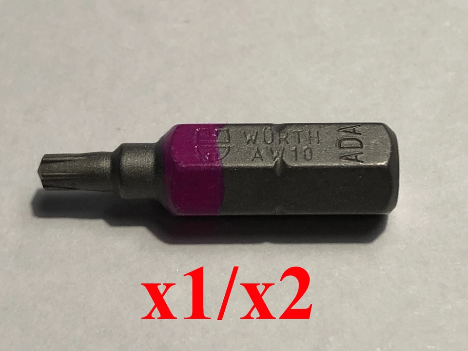 Embout(s) Torx 6 pans T10 AW10 Würth AW 1/4 pouce (Unité ou Lot de 2) - Photo 1/3