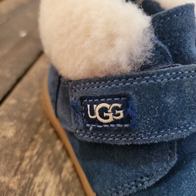 UGG NOLEN CHUKKA Sheepskin Suede Boot Toddlers' Navy US 7 | eBay