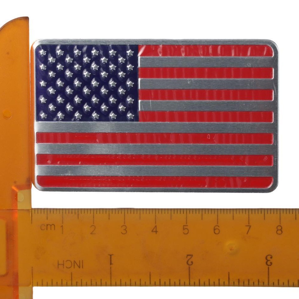 6 Pieces Blue,Red 3D American Flag Car Emblem Sticker eBay