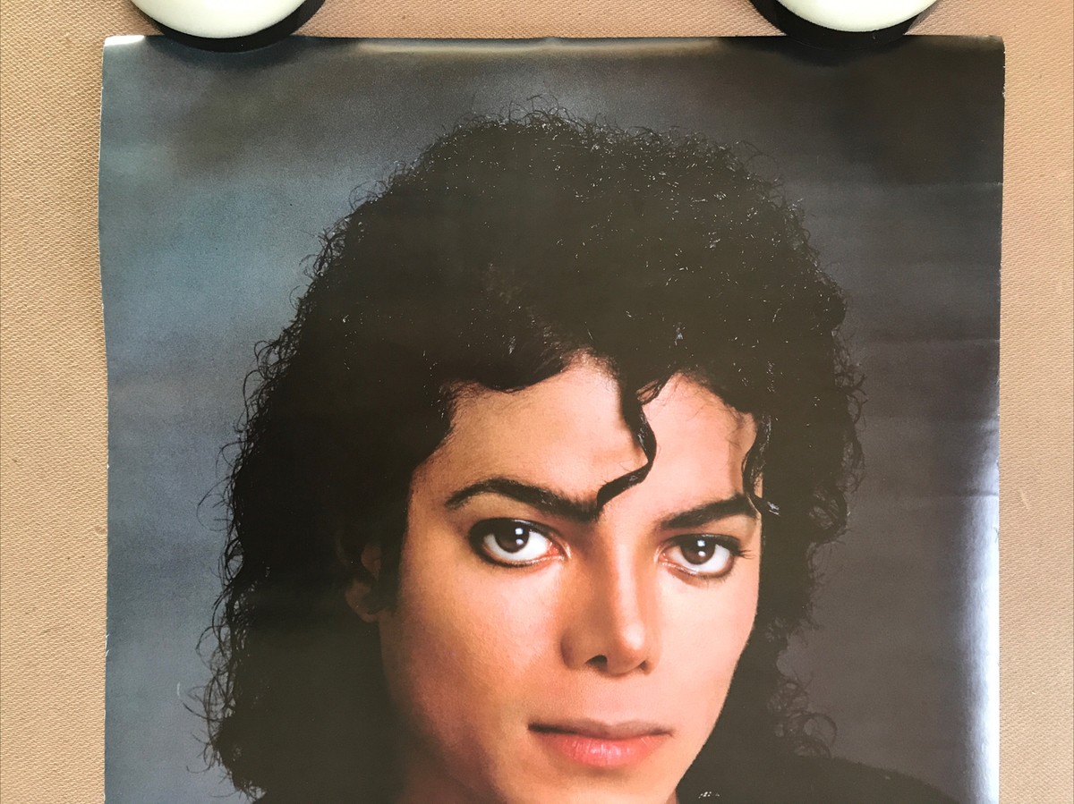 Vintage Original 1980s Michael Jackson Poster Headshot Sweater