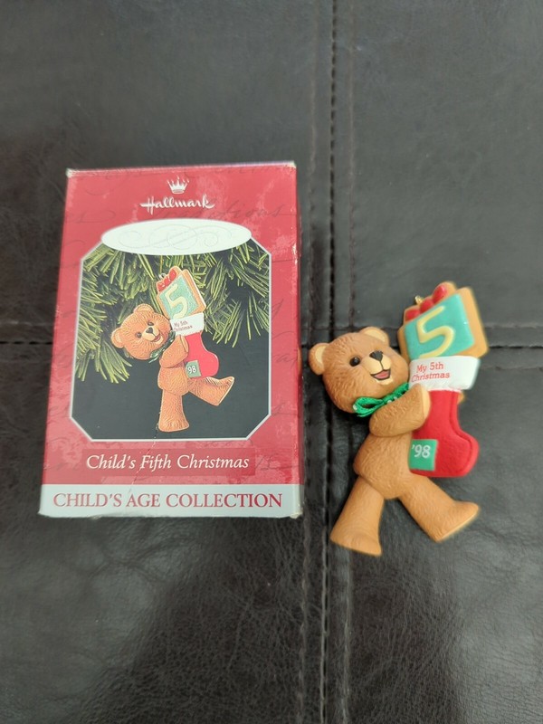 Hallmark 1998 Fifth Christmas Child's Age Collect. 5th Keepsake Ornament 