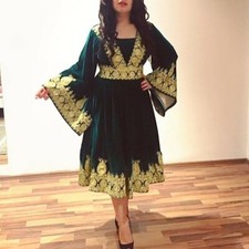 Embroidery Afghani dress for girl - Afghani style dress - Afghani dress for girl