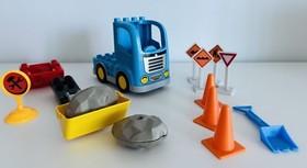 LEGO DUPLO Town Truck & Excavator Construction Site Set ~RETIRED~