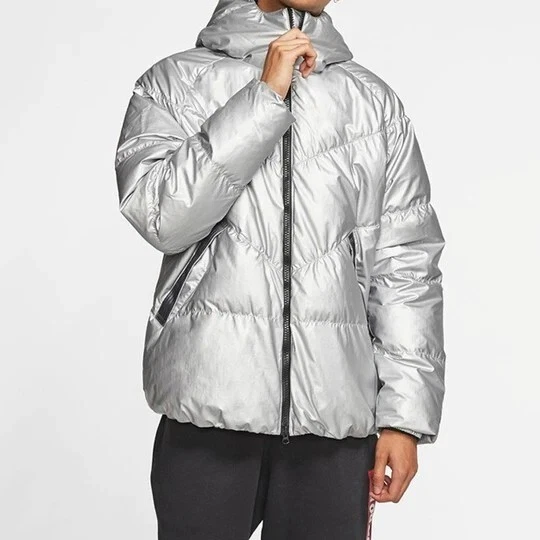 Nike silver store coat
