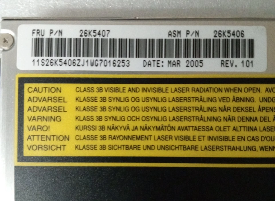 IBM GCC-4243N CD-RW/DVD Drive FRU 26K5407 26K5406 - Image 4 of 4