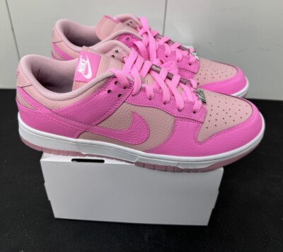 New Nike Dunk Low Pink White Nike By You FJ2253 901 Men Size 9.5
