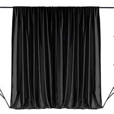 BACKDROP CURTAIN STAGE DRAPING WIDE BLACKOUT POLYESTER FABRIC PARTY 3X3M 3X6M