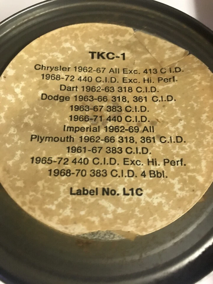 KIT DE PUESTA A PUNTO MOTORCRAFT TKC-1 DODGE PLYMOUTH DART1962-71 Foto 2 de 4