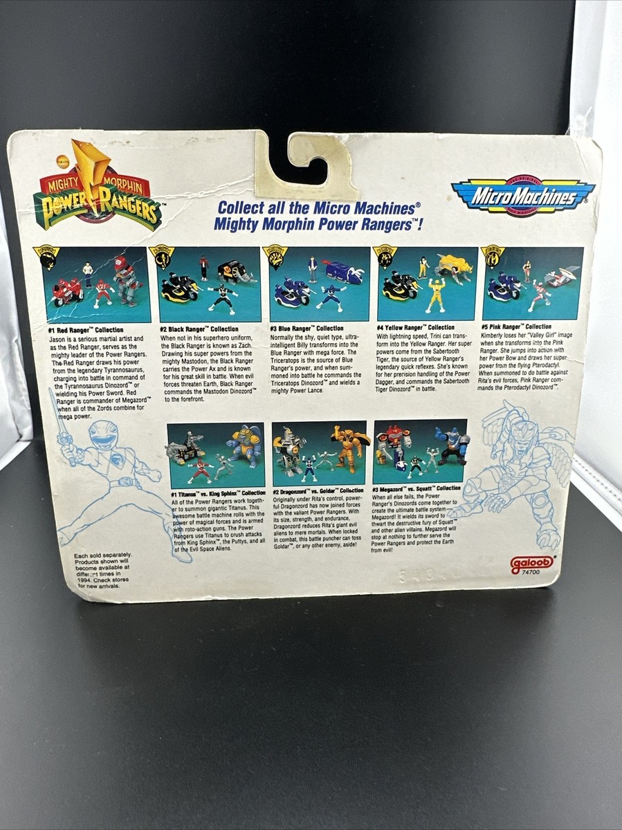 NEUF MicroMachines - power rangers - titanus vs king sphinx - ideal 96