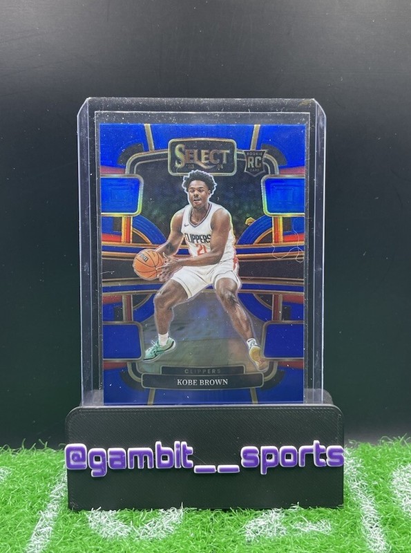 2023-24 Panini Select Kobe Brown #79 Los Angeles Clippers Blue Prizms Rookie