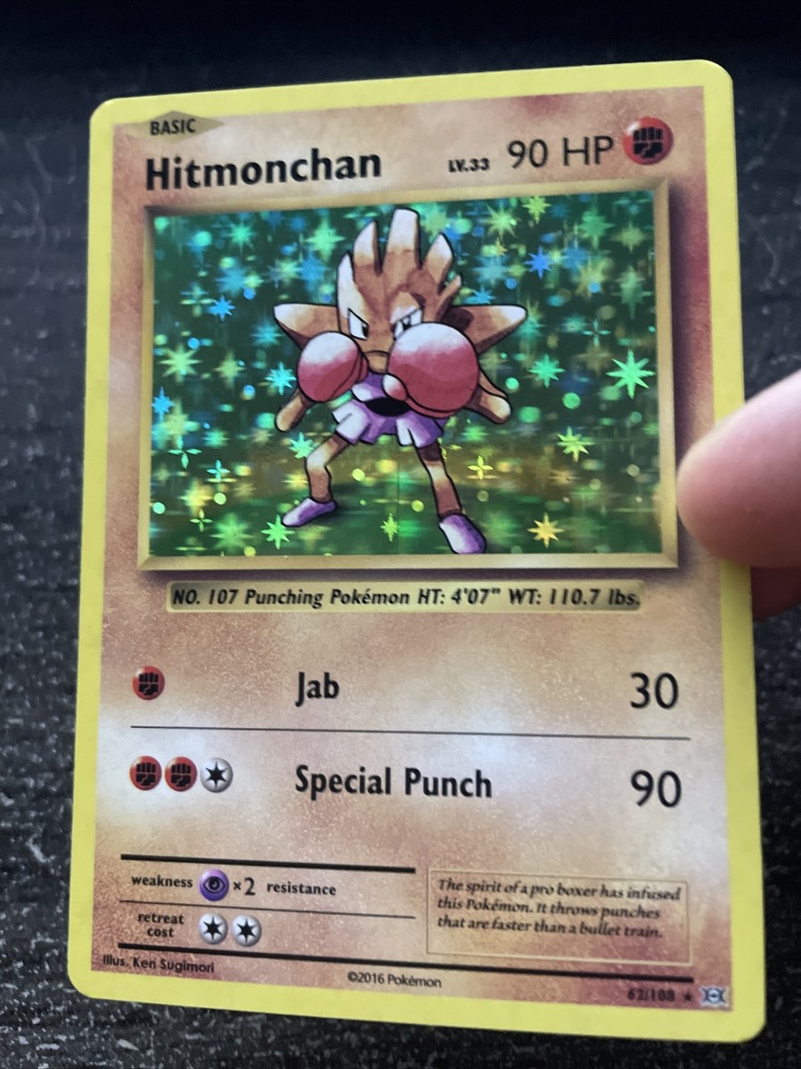 HITMONCHAN / TYGNON HOLO - POKÉMON 62/108 XY 12 ÉVOLUTIONS NEUF