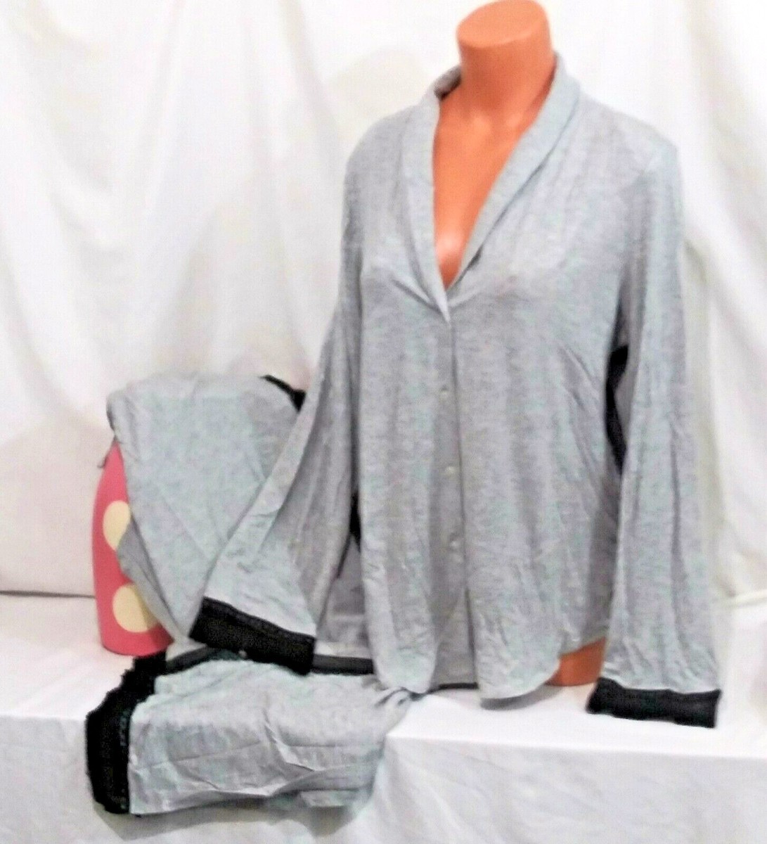 Victorias Secret SUPER SOFT MODAL LACE PJ Pajama Set Pajamas NWT L