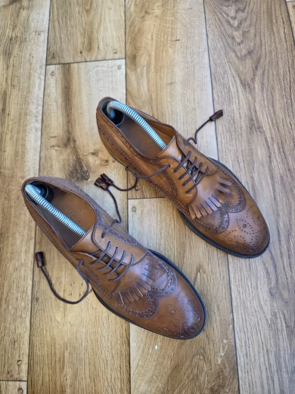 Lacets GUCCI CUIR TAILLE 42 EU, 9 US, 8,5 UK