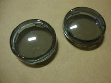 Big Dog Motorcycles smoked turn signal lens set 2 ALL 2003-11 models 5 PRONG 