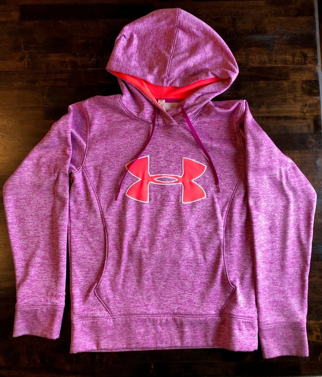 Under Armour HOODIE S WOMENS girls hooded STORM Cold Gear volleyball pink  purple