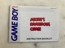 Mickey's Dangerous Chase  Game Boy  Manual Only