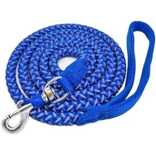 Reflective Dog Leash 2/3/4/6/10 ft Strong Nylon Rope Braided Heavy Duty for S...