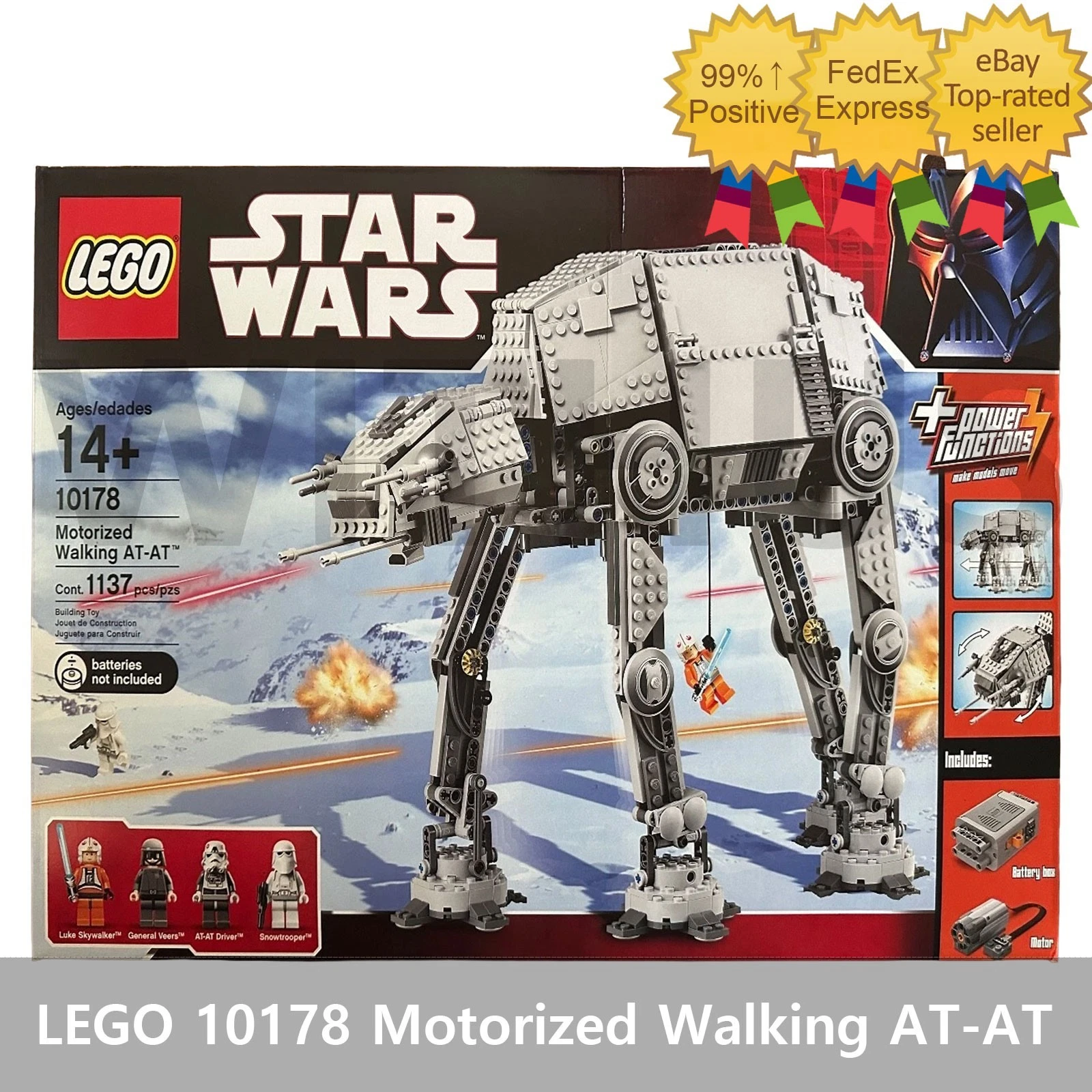 LEGO 10178 UCS Star Wars Motorized Walking AT-AT 1137pcs SEALED/No