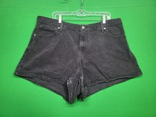 Levi's High Waisted Mom Denim Shorts Women's 22W Black Jean Light Wash