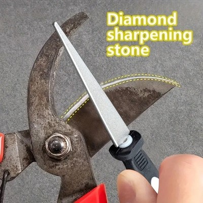 Profi beidseitiger Diamant Wetzstein - Messer, Schere & Gartenwerkzeug
