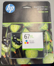 HP 67XL High Yield Tri-color Original Ink Cartridge EXP 03/2024 