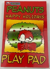 Peanuts Happy Holidays Play Pad Vintage Snoopy Activity Book Paradise Press