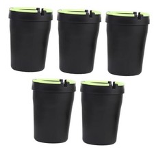5PCS Outdoor Butt Bucket Car Ashtray with Lid for Cup Holder | Glow in The