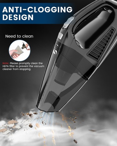Handheld Vacuum Cordless, 12000Pa Car Vacuum Portable with Brushless Motor, H... - Picture 8 of 8