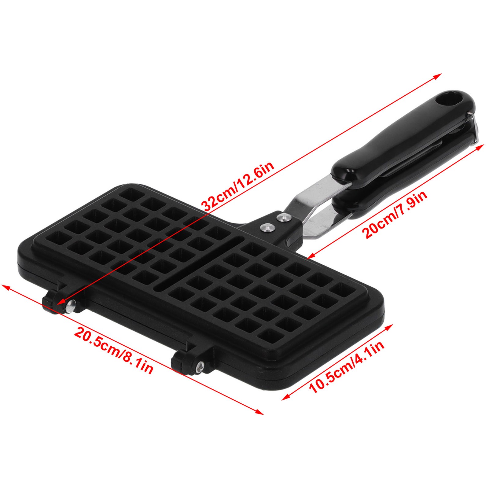 For Household Waffle Pan Cake Maker Mold Pan DoubleSided NonStick Waffle Baking