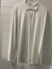 Peter Millar Summer Comfort Mens XL White LS Golf Polo w/ Golf Club Logo — photo 1