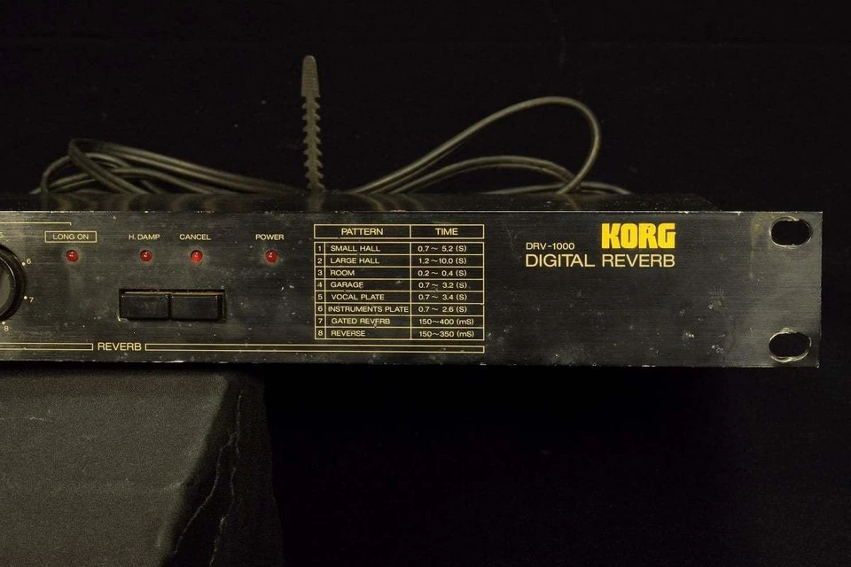Korg DRV-1000 Digital Reverb 1U Rack Mount Effects Processor - Image 4 of 4