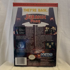 Jurassic Park Nintendo NES CIB w/ Box & Manual Included, Action/Adventure