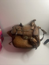 Vintage Handmade Leather Western Horse Saddle Purse