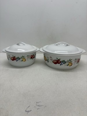 Corelle Coordinates Chutney  Set Of Two  Round Casserole Serving Dish with Lid