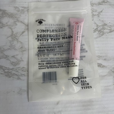 Bolero Jelly Face Mask Complexion Perfection 0.5 Oz Chamomile Rose Petals Skin