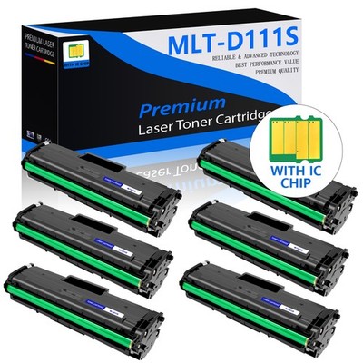 6PK MLT-D111S Toner Cartridge for SAMSUNG Xpress SL-M2020W SL-M2070FW Printer