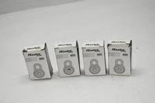 Master Lock 1525 Combination Padlocks Lot of 4 Key Control Black Dial Locker Gym