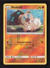 Rockruff Common Reverse Holo SM - Forbidden Light 75/131 LP Pokémon TCG