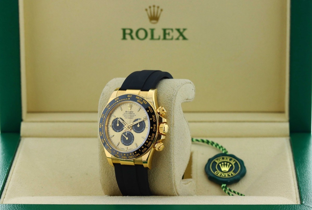 Rolex Cosmograph Daytona Pikachu Oysterflex Champagne Dial Yellow