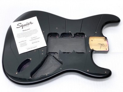 Genuine Fender Squier Strat BLACK BODY Hardtail Stratocaster